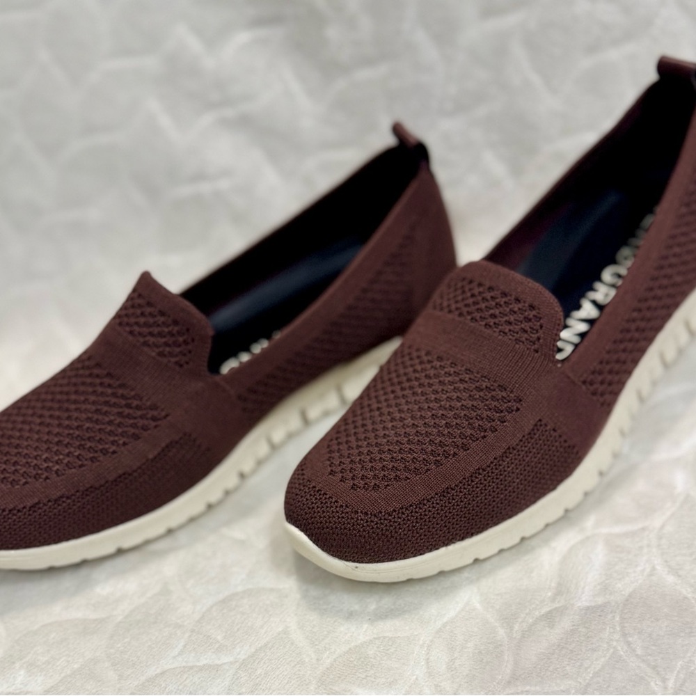 Cole Haan Burgandy Slip-On Shoes